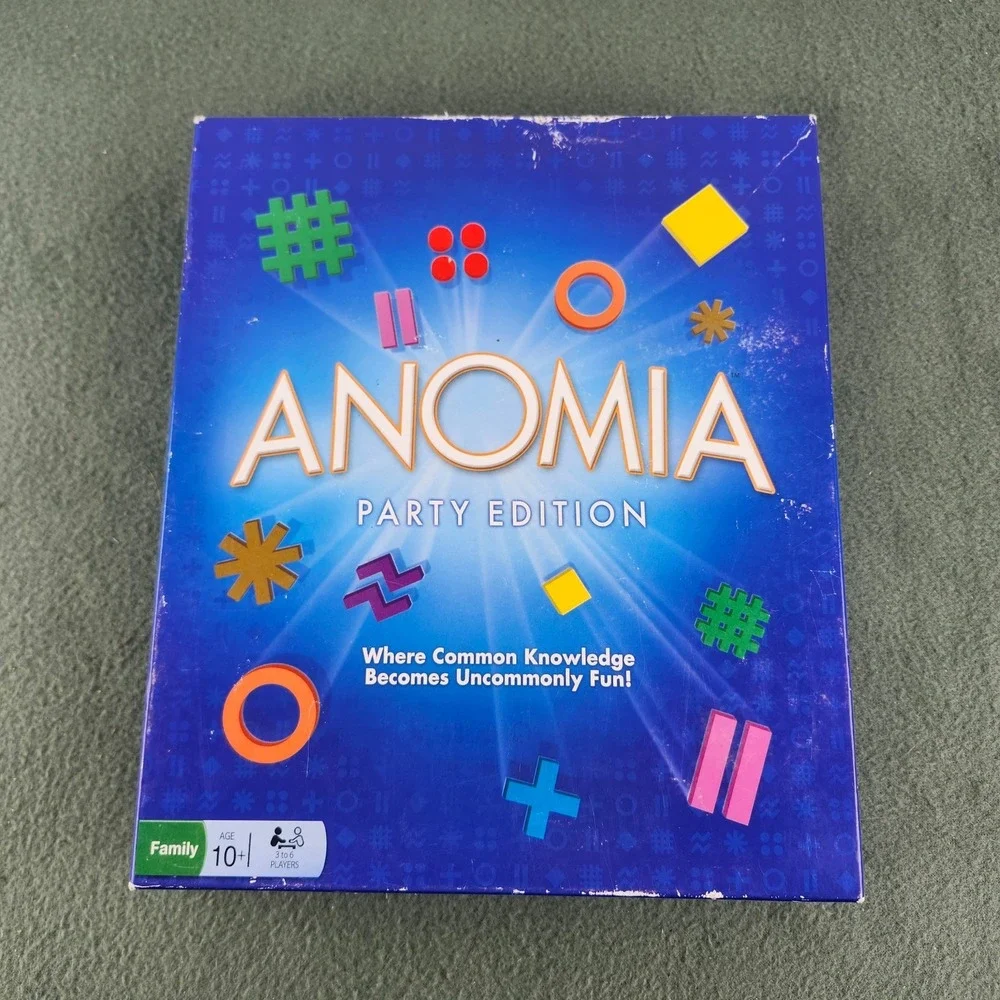 Anomia Card Game Party Edition Ages 10+ 100% Complete 3-6 Players